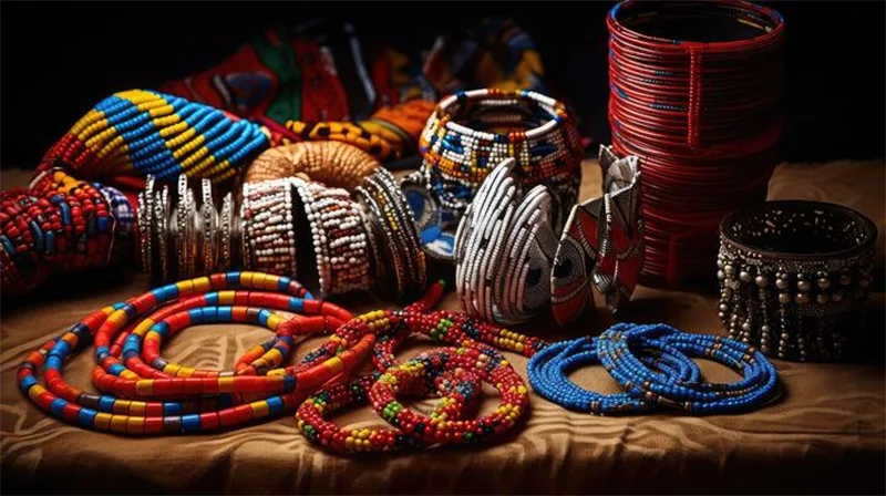 Ugandan beaded necklaces and bracelets
