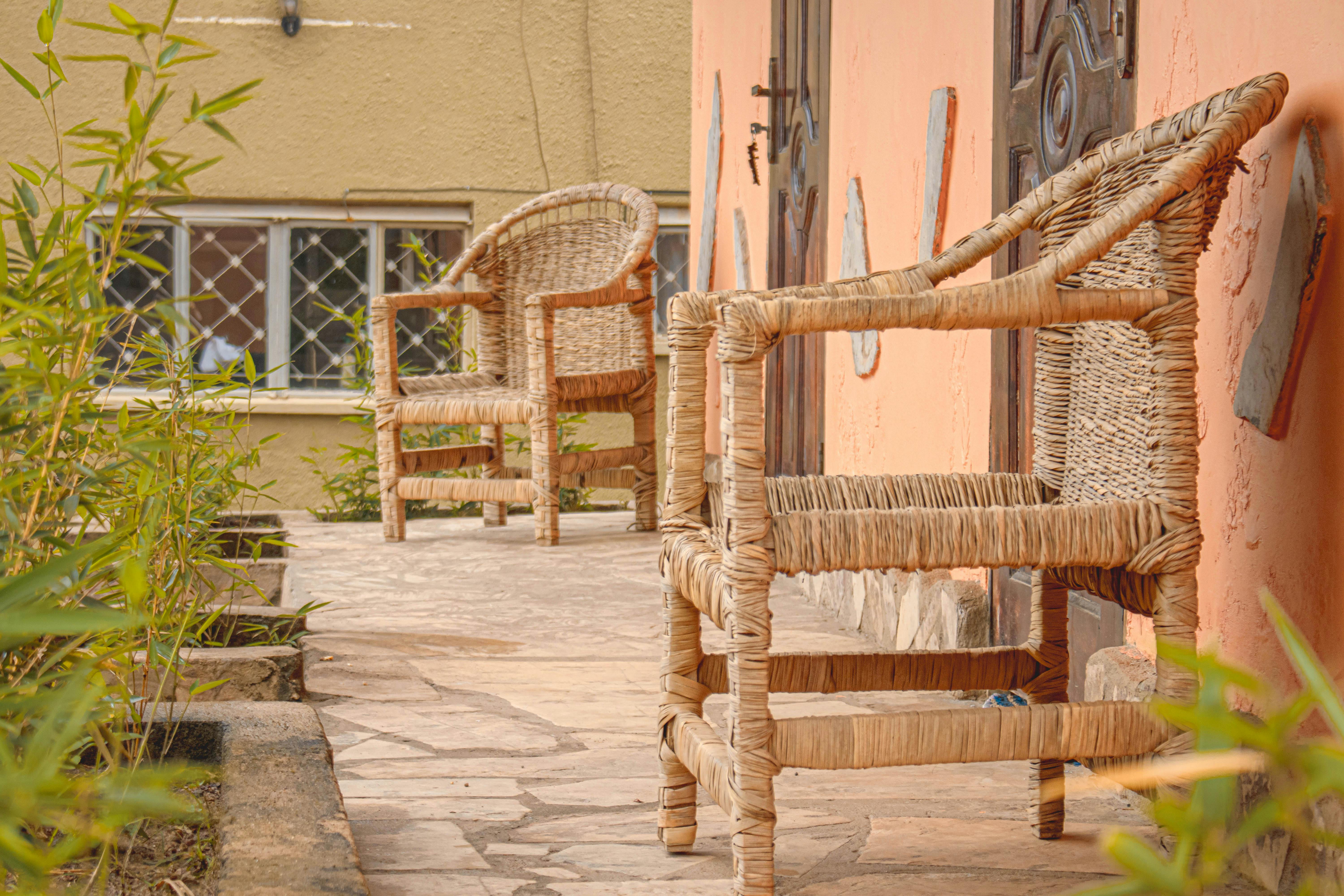 Handwoven craftwork in Uganda